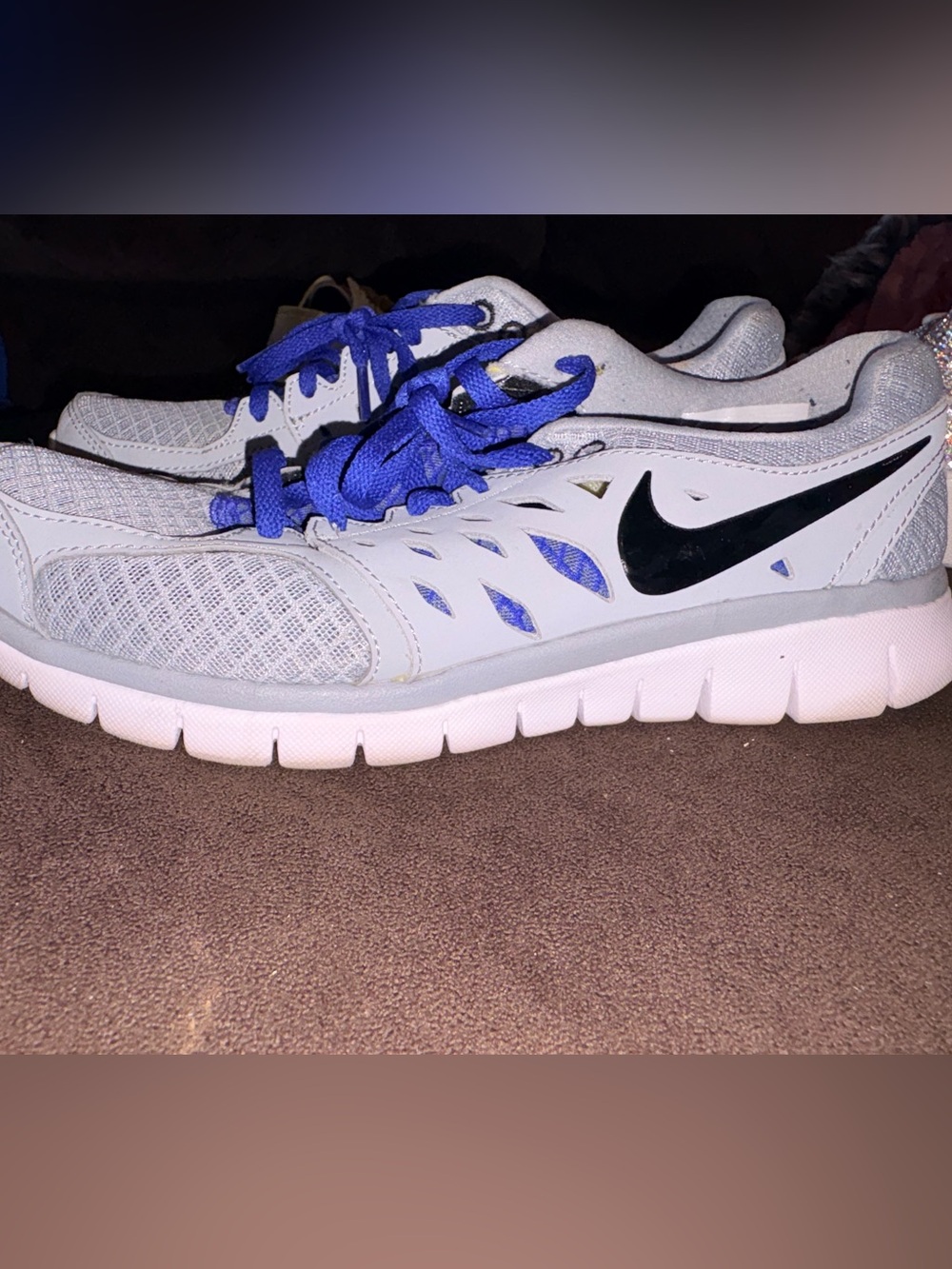 Women’s Lightweight Mesh Running Shoes - Blue/White